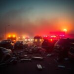 Kansas registra colisões dramáticas e acidentes intensos