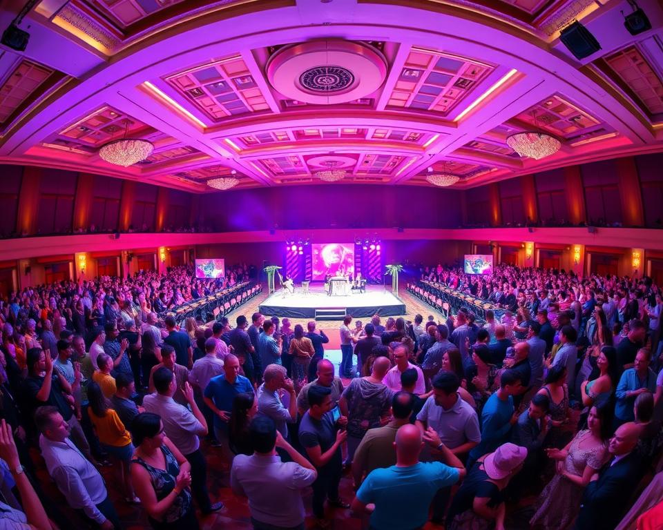 panorama rápido do evento